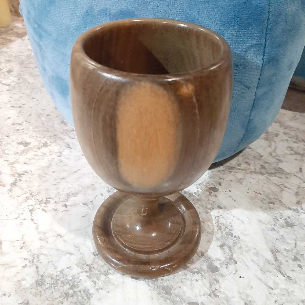 Handmade Wooden Wine Goblet Chalice